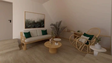 Interiéry HK | vizualizce obývací pokoj