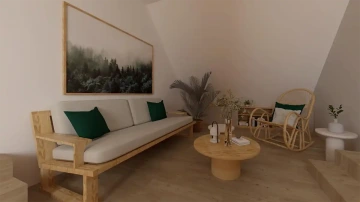 Interiéry HK | vizualizce obývací pokoj