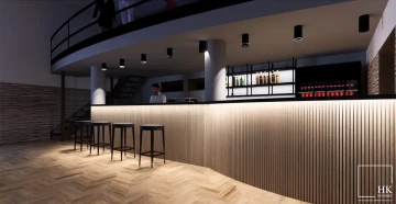 Interiéry HK | vizualizace výčepu a baru u Příbrami