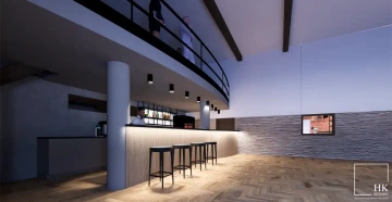 Interiéry HK | vizualizace výčepu a baru u Příbrami