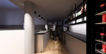 Interiéry HK | vizualizace výčepu a baru u Příbrami