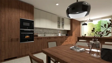 Interiéry HK | Vizualizace Byt Příbram - kuchyně