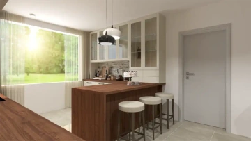 Interiéry HK | Vizualizace Byt Příbram - kuchyně