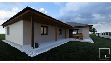 Interiéry HK | Vizualizace fasády RD Višňová