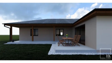 Interiéry HK | Vizualizace fasády RD Višňová