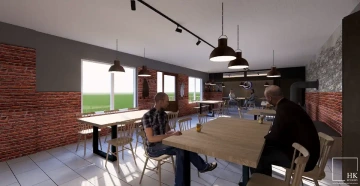 Interiéry HK | vizualizace výčepu a baru u Příbrami