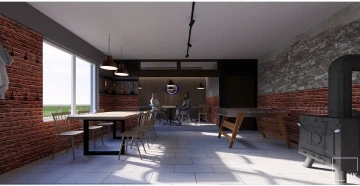 Interiéry HK | vizualizace výčepu a baru u Příbrami