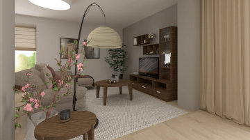 Obývací místnost propojená s jídelnou | Interiéry HK