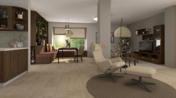 Obývací místnost propojená s jídelnou | Interiéry HK