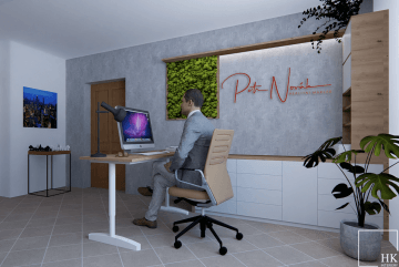 Interiéry HK | Vizualizace pracovna