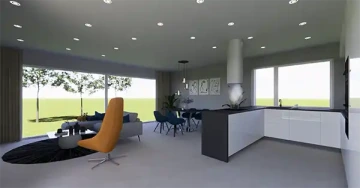 Interiéry HK | Vizualizace rodinného domu