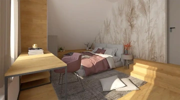 Interiéry HK | vizualizace ložnice