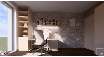 Interiéry HK | Vizualizace dětského pokoje