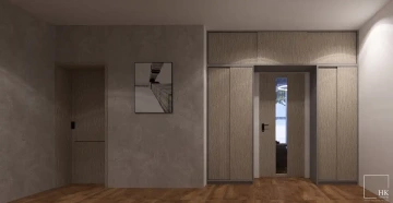 Interiéry HK | Malý byt Příbram – obývák a vstupní hala