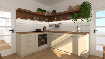 Interiéry HK | Vizualizace Chalupa Rožmitál pod Třemšínem